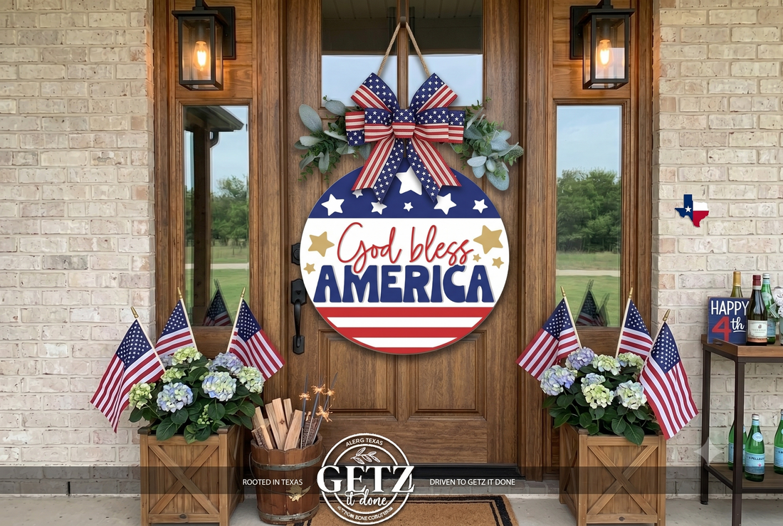 Celebrate Independence Day with 3D Handcrafted Patriotic Signs
