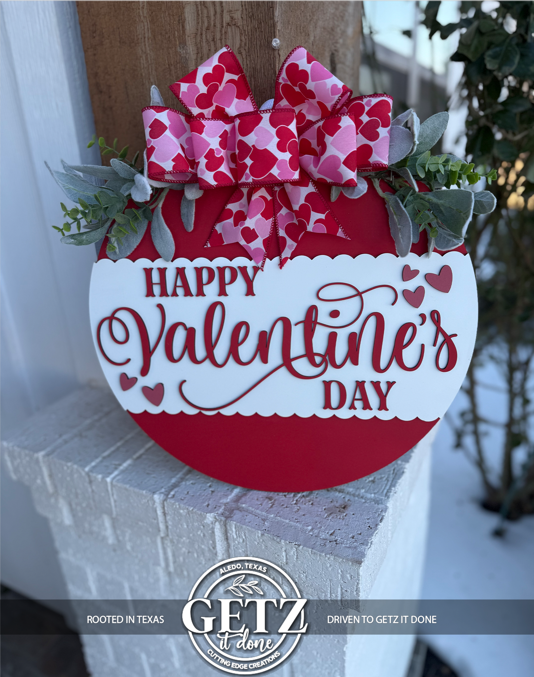 Colgador de puerta de San Valentín con diseño de abejas • Decoración de San Valentín con abejas • Letrero de puerta de San Valentín • Decoración de puerta con abejas de miel • Puerta de entrada de San Valentín