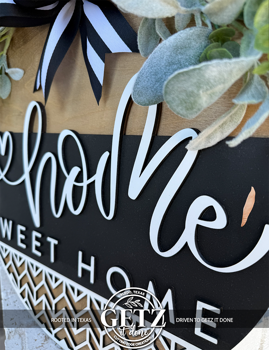 Colgador de puerta de San Valentín con diseño de abejas • Decoración de San Valentín con abejas • Letrero de puerta de San Valentín • Decoración de puerta con abejas de miel • Puerta de entrada de San Valentín