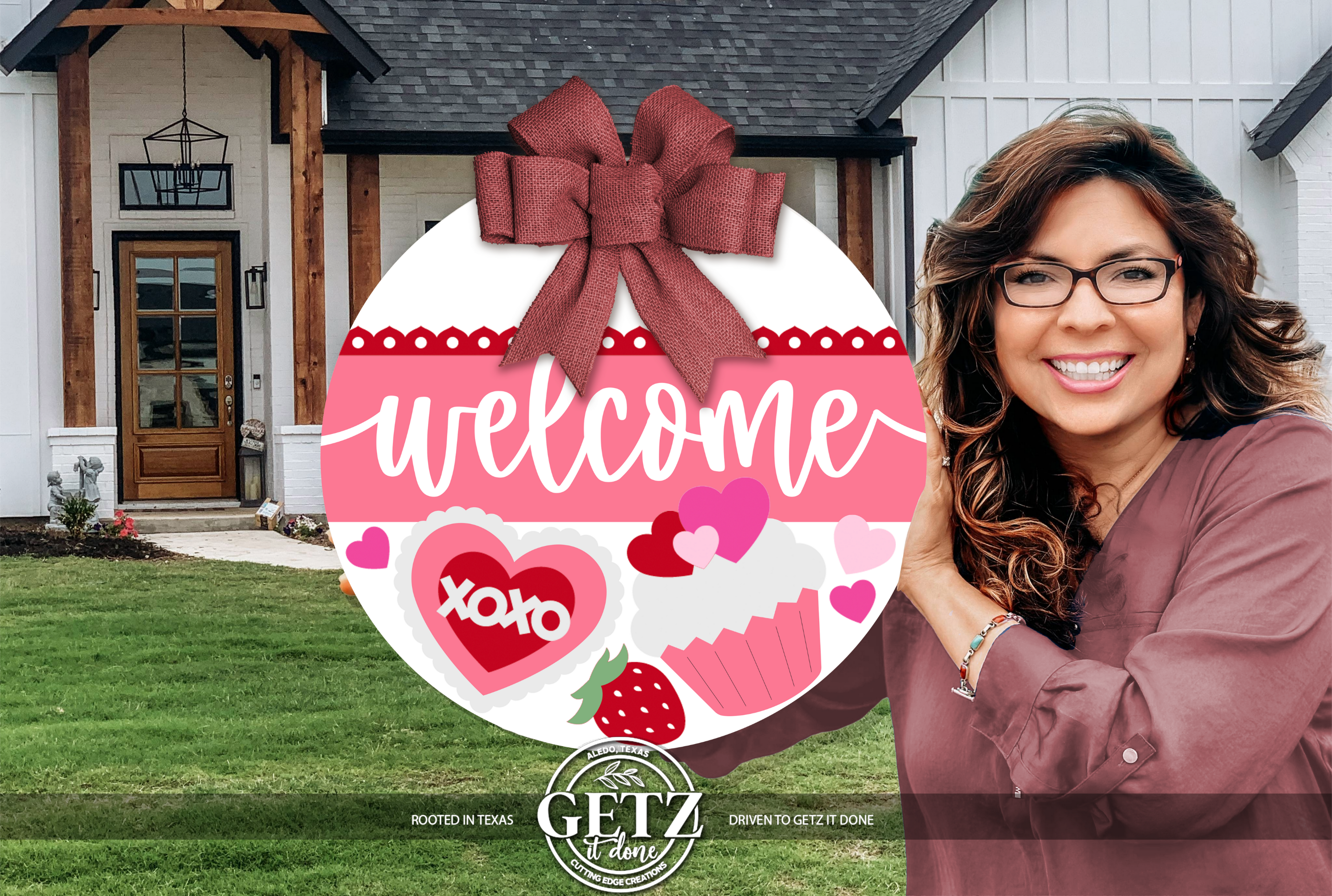 Décoration de porte « Bienvenue » pour la Saint-Valentin • Décoration de porche pour la Saint-Valentin • Panneau de bienvenue en forme de cœur • Panneau de porte d'entrée pour la Saint-Valentin • Décoration de porte « XOXO »