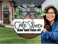 Cute Shoes Now Take Them Off Door Sign – Funny Front Door Decor, Entryway Welcome Sign, Farmhouse Porch Decor - 3D Layered Wood Door Sign by Getz It Done Studio