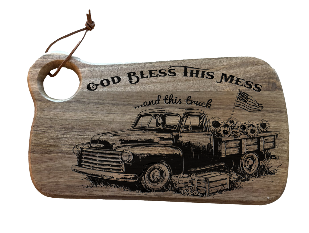 Planche à charcuterie gravée au laser | 35 x 27 cm | Plateau de service pour fromages et charcuteries | Idéal pour recevoir, une pendaison de crémaillère, un mariage ou comme cadeau