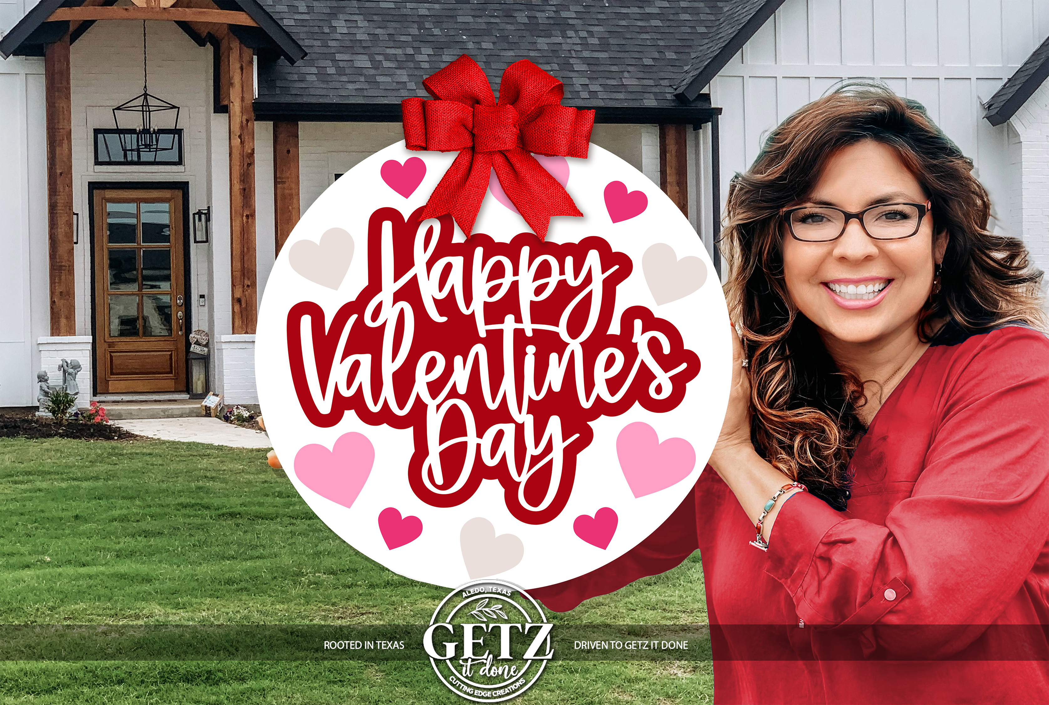 Décoration de porte pour la Saint-Valentin • Panneau rouge pour la Saint-Valentin • Décoration de porte en forme de cœur • Panneau de bienvenue pour la Saint-Valentin