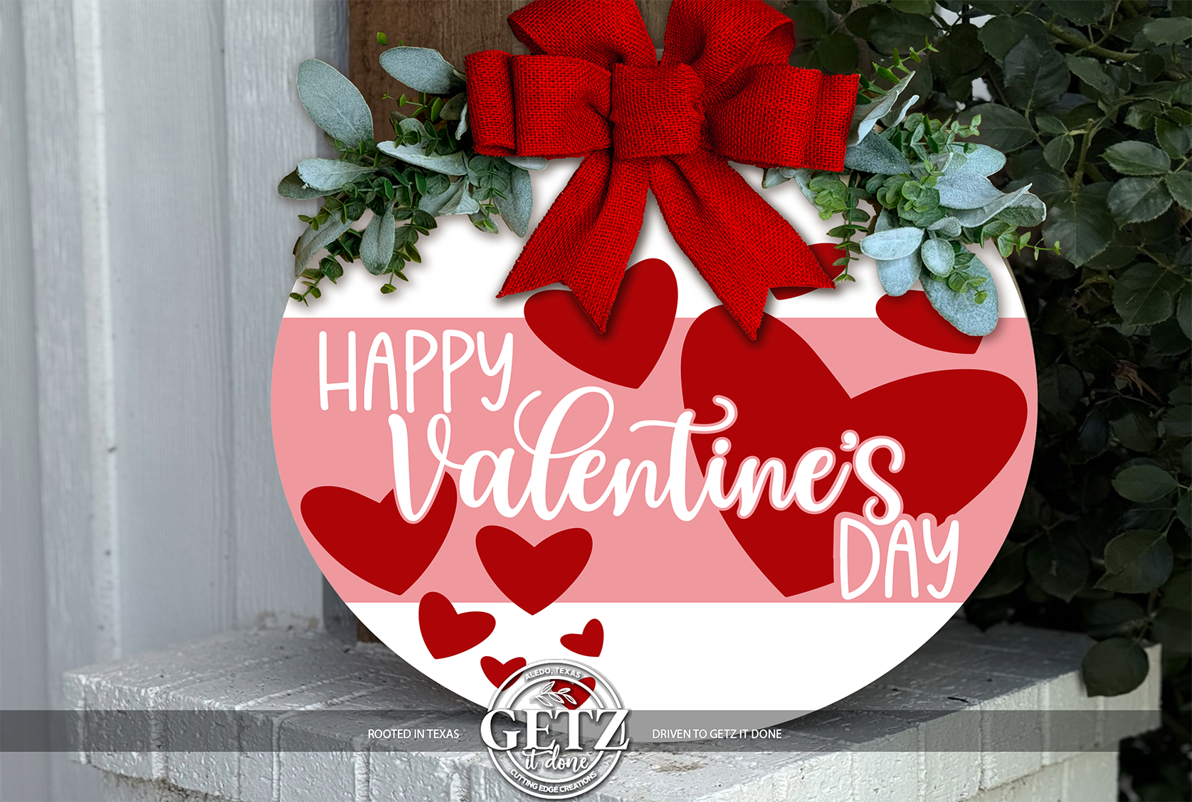 Colgador de puerta de San Valentín con diseño de abejas • Decoración de San Valentín con abejas • Letrero de puerta de San Valentín • Decoración de puerta con abejas de miel • Puerta de entrada de San Valentín