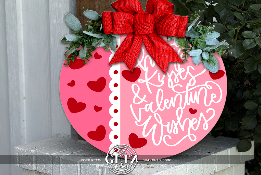 Décoration de porte pour la Saint-Valentin • Panneau rouge pour la Saint-Valentin • Décoration de porte en forme de cœur • Panneau de bienvenue pour la Saint-Valentin