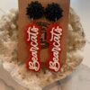Orange and White Bearcats Earrings